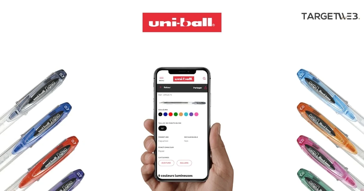 Interface Uni-ball sur téléphone