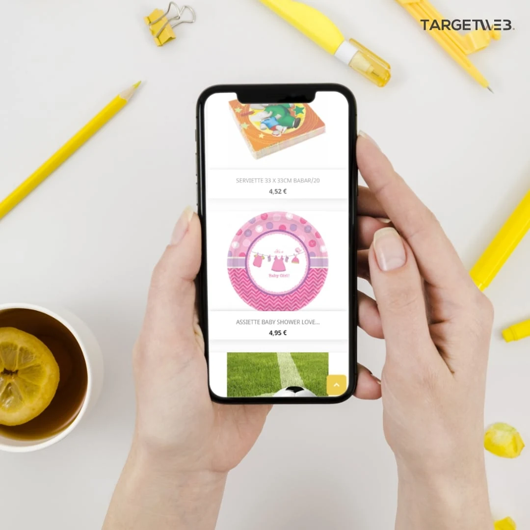 Interface Le Roi de la Fête sur téléphone