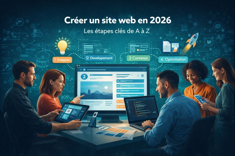 Créer un site web en 2026 : Le guide étape par étape pour réussir.