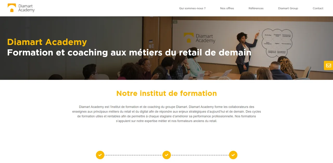 Accueil du site Diamart Academy
