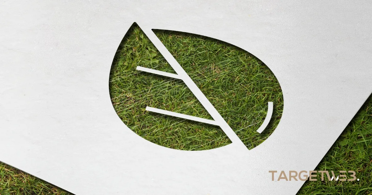 Logo Exinnov mis en situation sur une forme de feuille